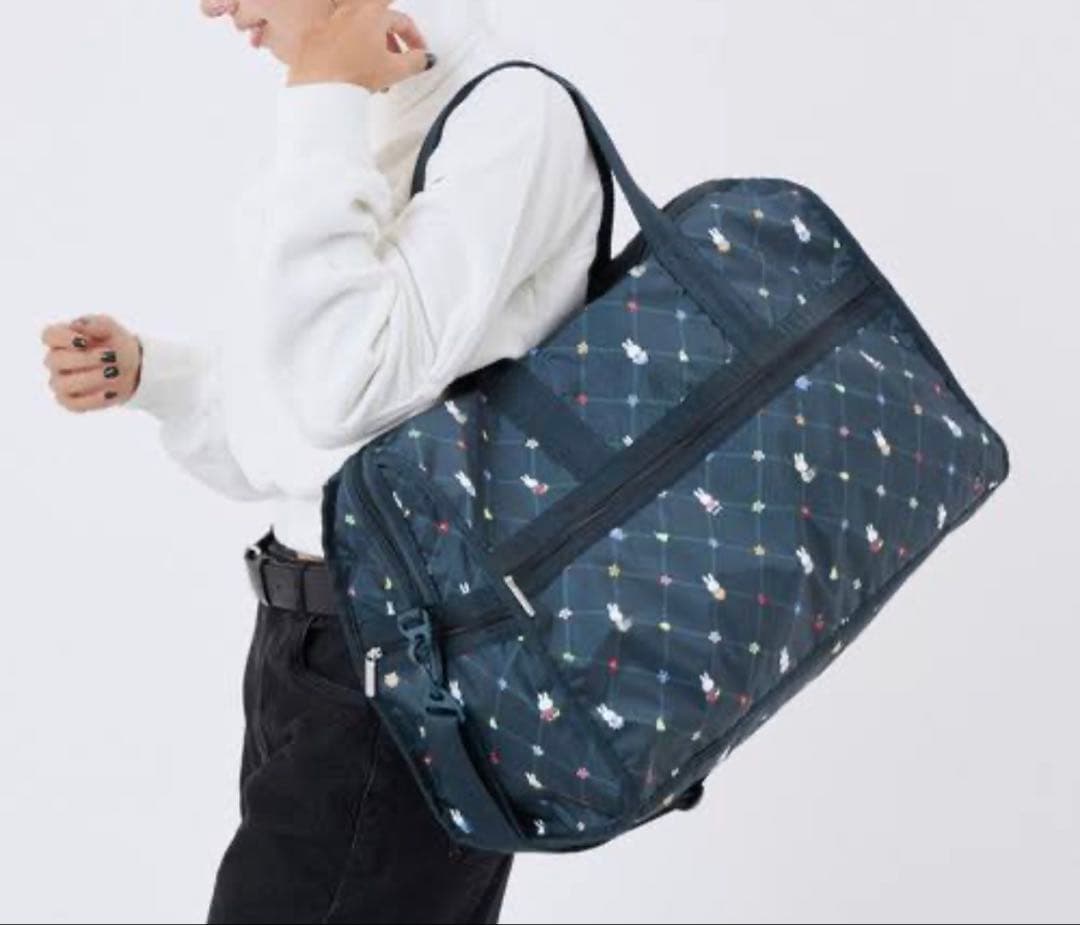 LeSportsac ミッフィー ボストンバッグ 大容量 旅行 キャリーオン