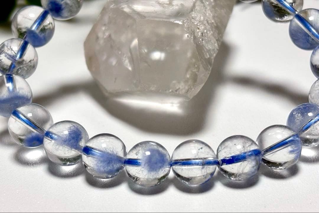 Ｒ　蒼き妖精の輝き　ロイヤルデュモルチェライトインクォーツ　ブルーフラワー