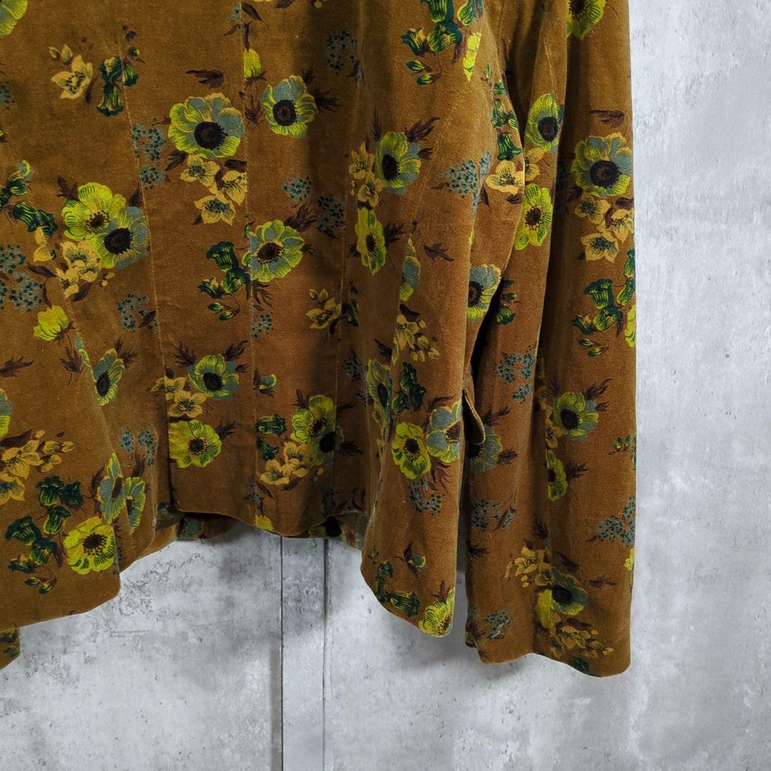 【80~90s】KENZO ケンゾー 花柄VelvetTailoredJkt