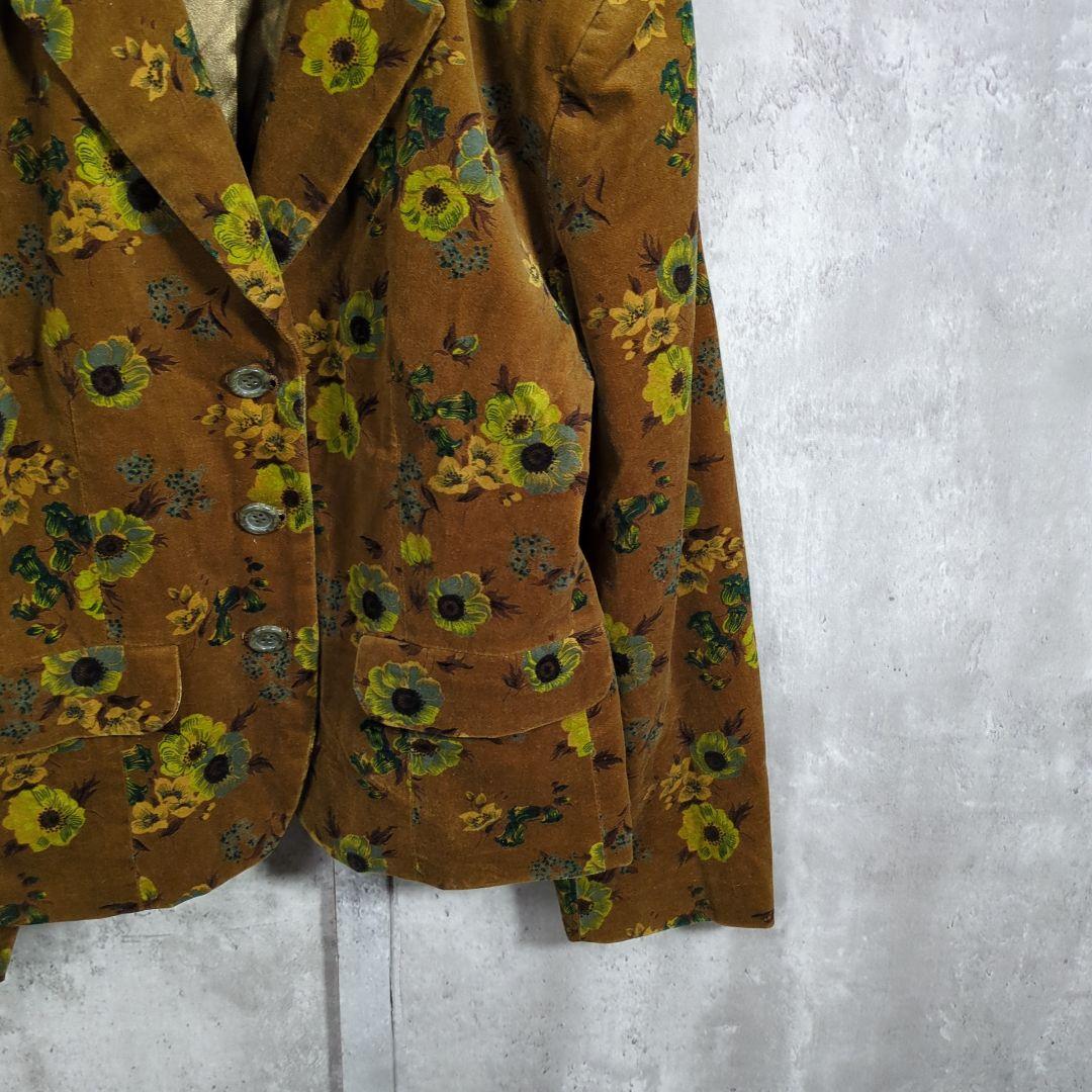 【80~90s】KENZO ケンゾー 花柄VelvetTailoredJkt
