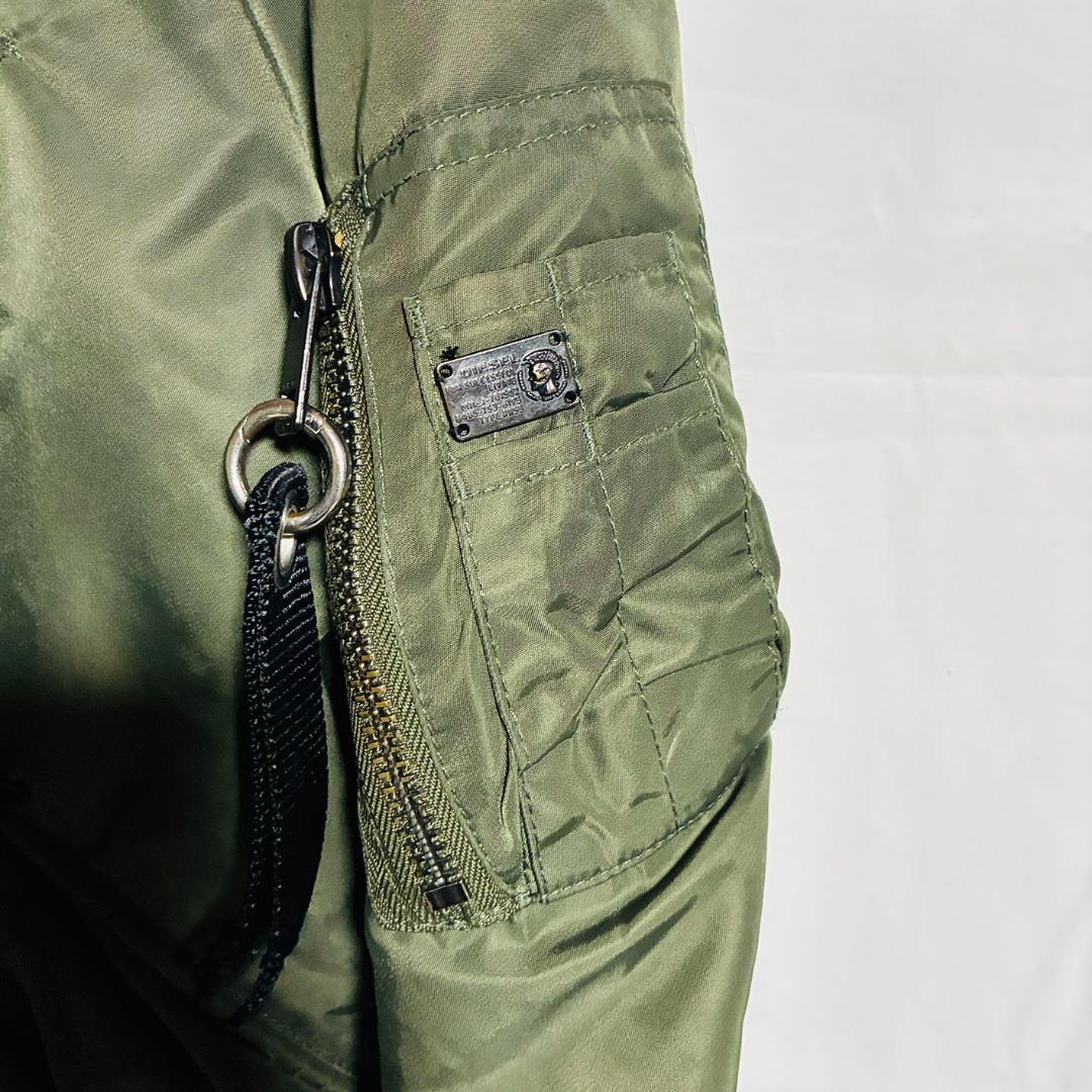 DIESEL ボンバージャケット MA-1 カーキ Sサイズ