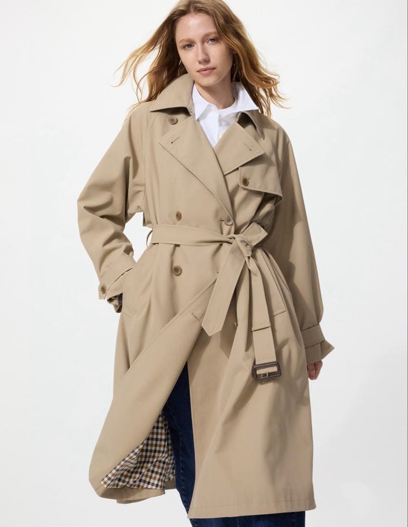 UNIQLOトレンチコート リラックスフィット