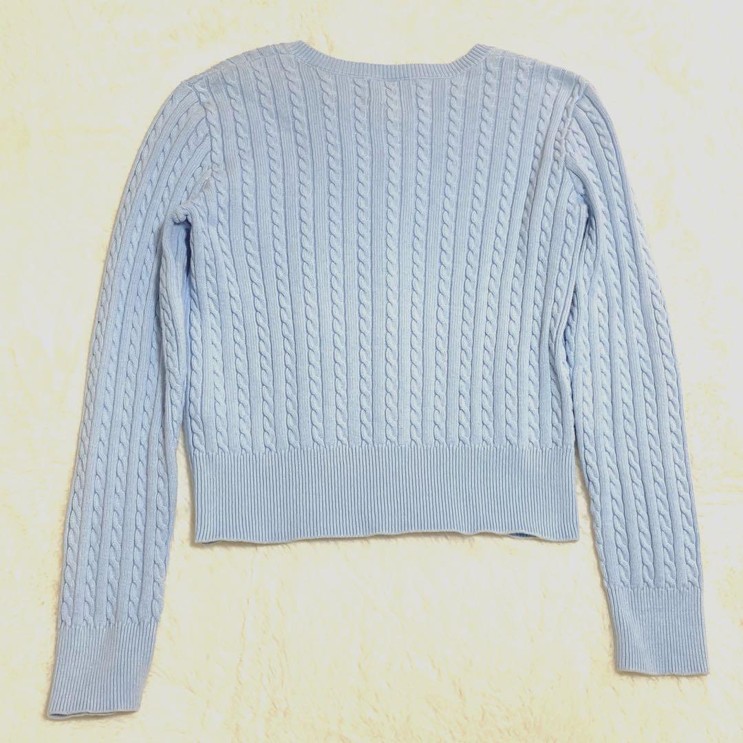 人気✨️ POLO RALPH LAUREN ロゴ 刺繍 ケーブル カーディガン