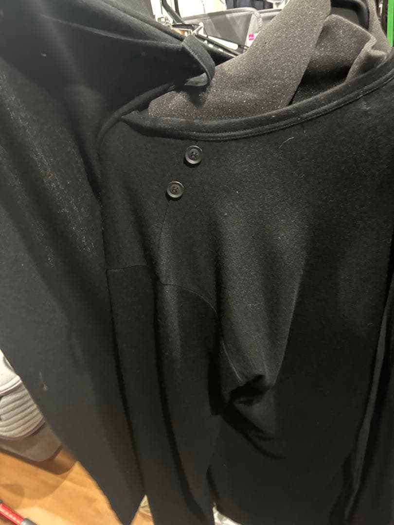 yohji yamamoto 　pour hoomeストール付Tシャツ