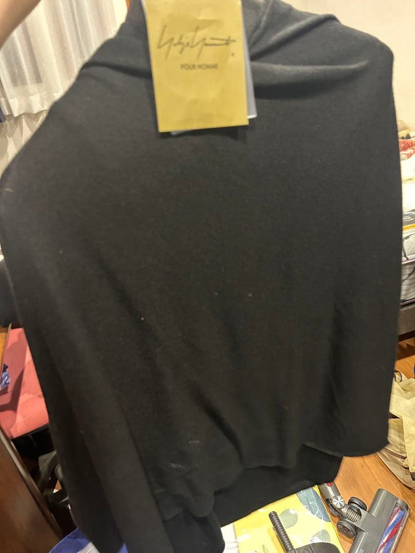 yohji yamamoto 　pour hoomeストール付Tシャツ