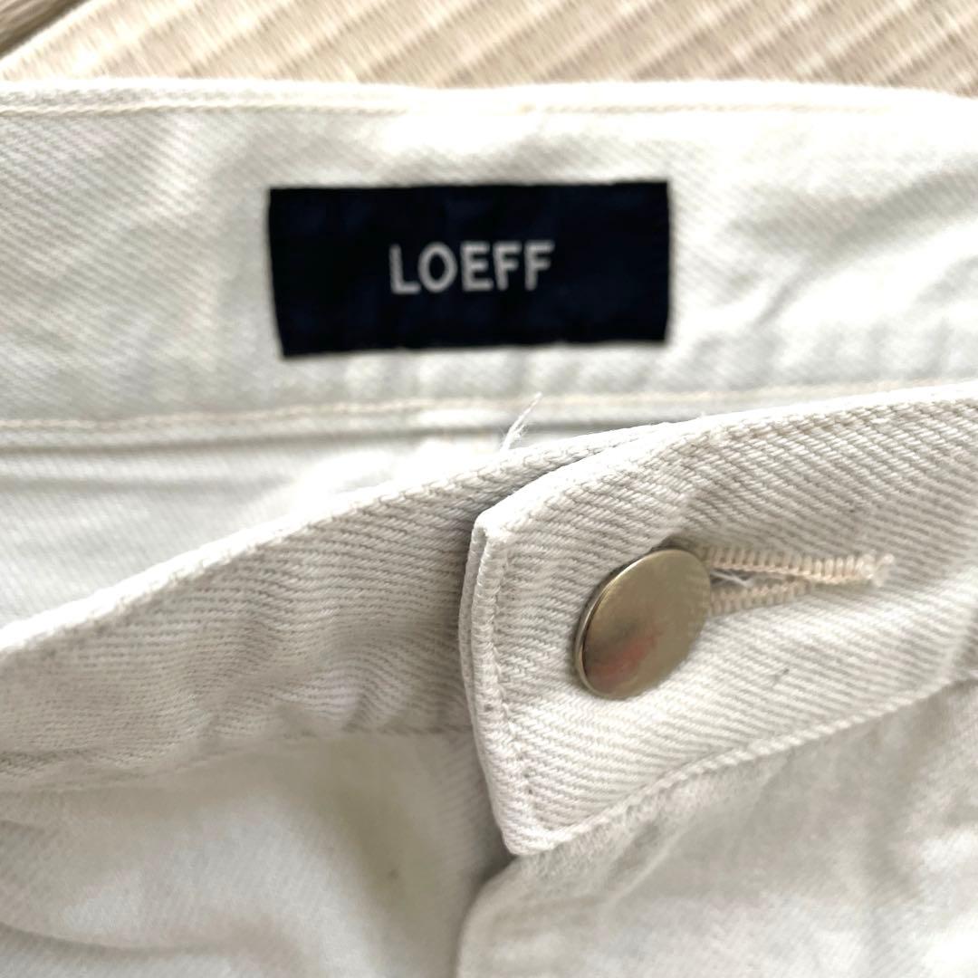 LOEFF ロエフ ホワイトデニム ストレートワイドパンツ　ユナイテッドアローズ