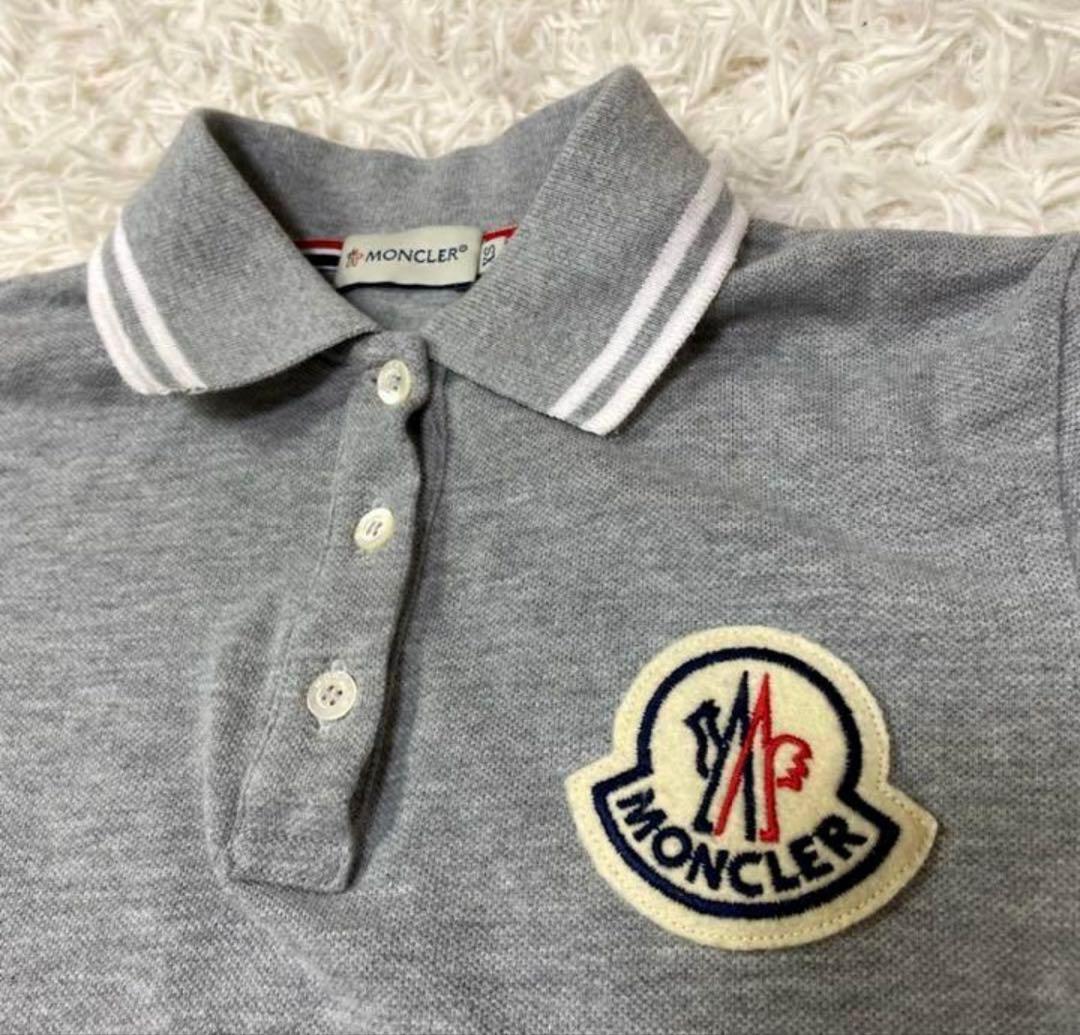 MONCLER グレー ポロシャツ 半袖　スリム　xs