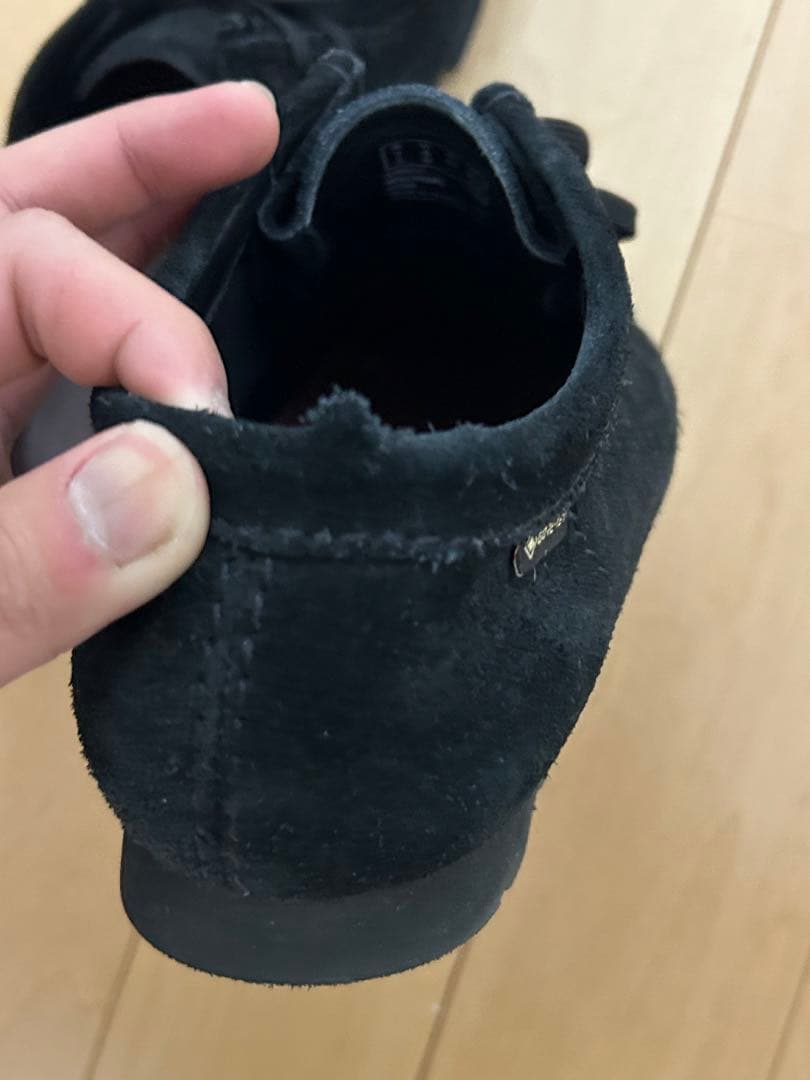 靴 clarks Wallabee gtx black 25cm US8