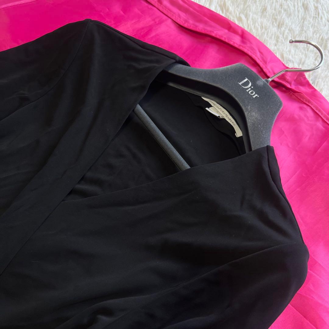 【美品】DIANEvonFURSTENBERG ラップワンピース ブラック 4