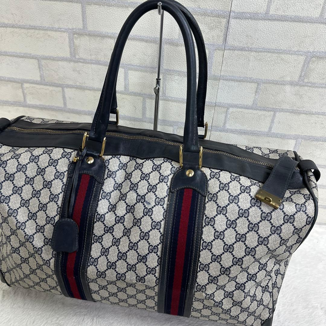 GUCCI グッチ ヴィンテージ ボストンバッグ GGスプリーム