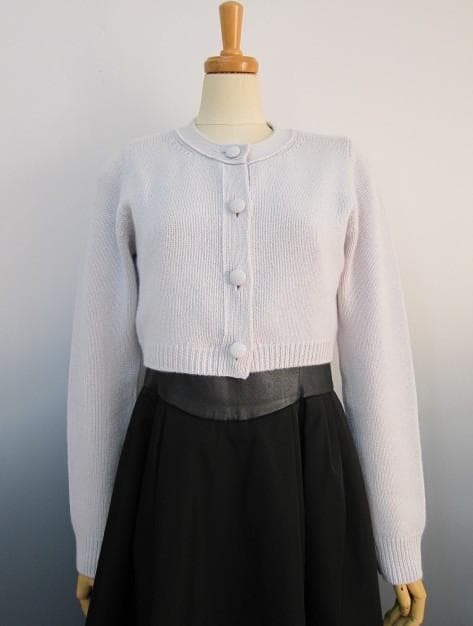 フォクシー４０　カシミヤ１００％ふんわりボレロ　ブルー