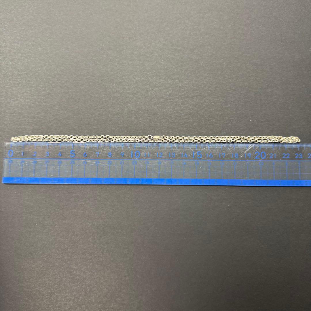 【太め 46㎝ silver925】小豆チェーンネックレス