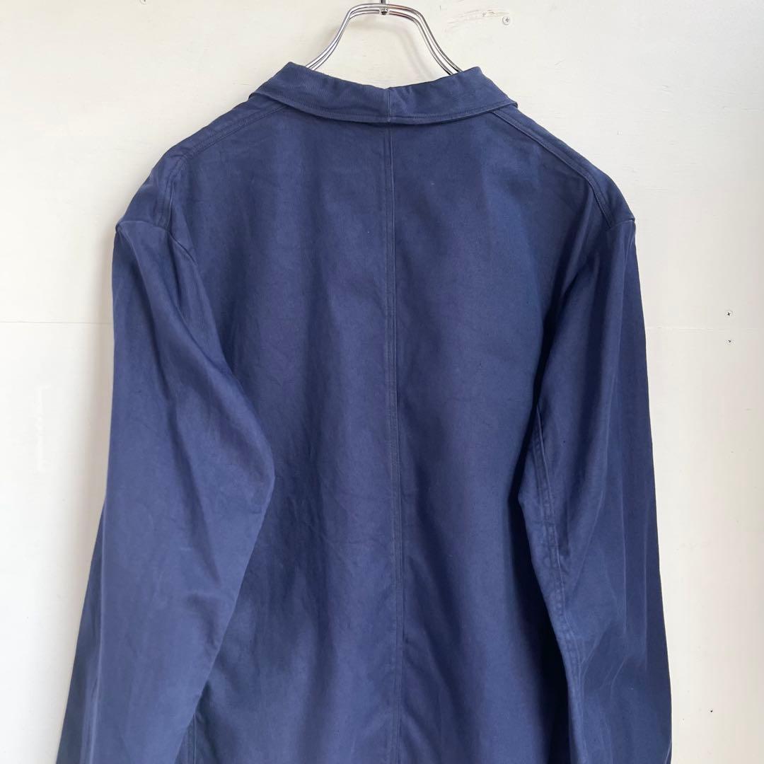 50s 60s フレンチ カバーオール ヴィンテージ ユーロ メタルボタン 古着