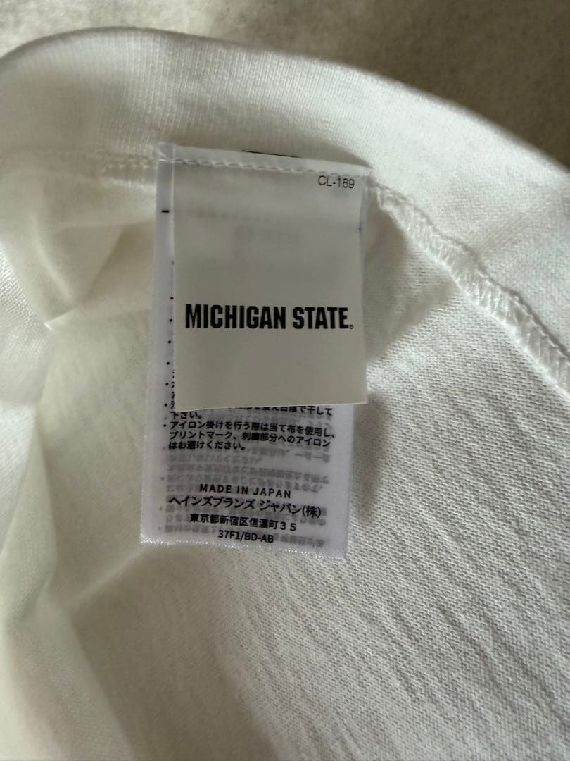 チャンピオンのリンガーTシャツ　魅惑のXL 未使用　ミシガン州立大学