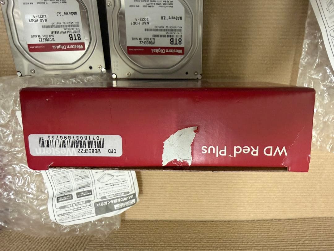 f*x様 WD Red Plus 8TB WD80EFZZ　2台セット