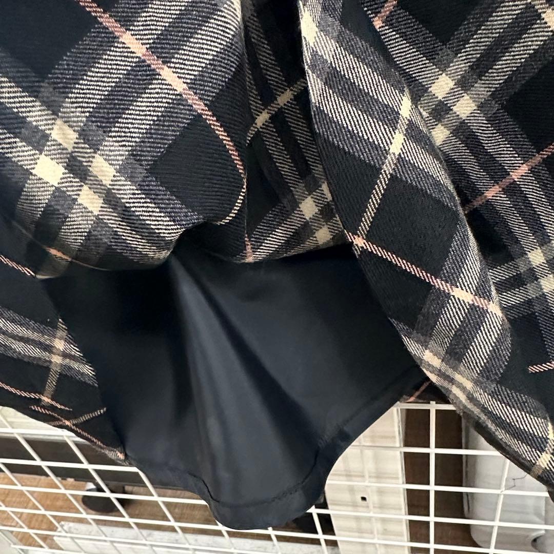 美品 バーバリー♡ノバチェック 柄 ワンピース 黒 38