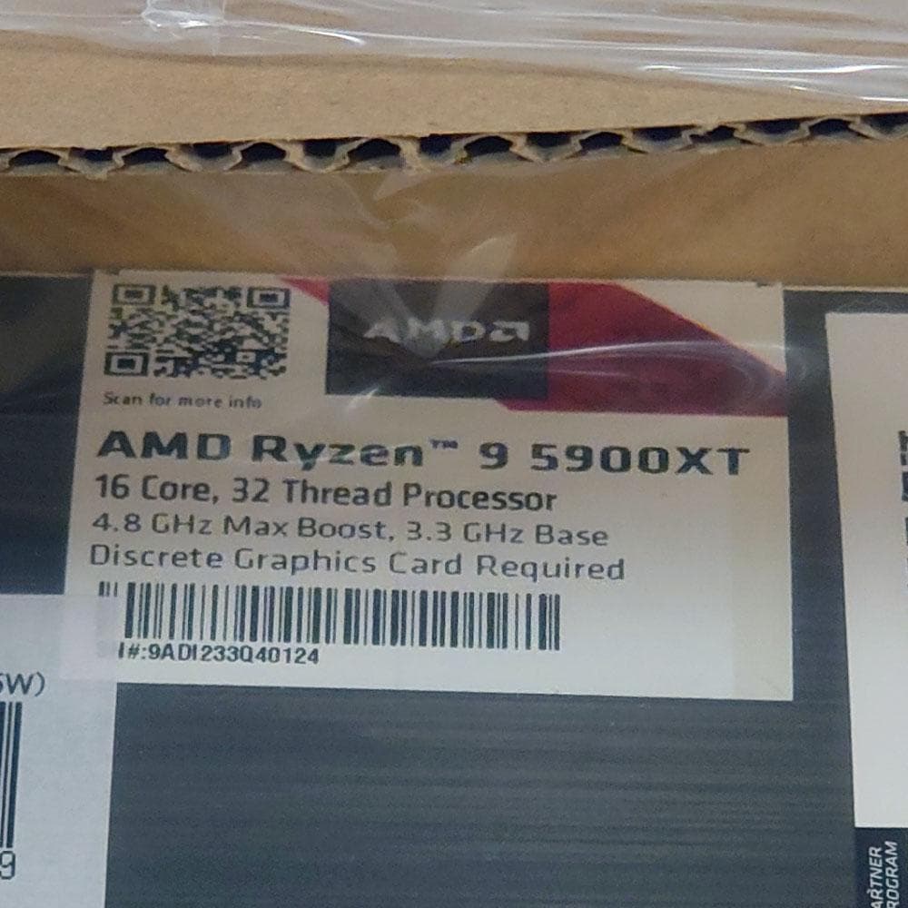AMD Ryzen 9 5900XT 16コア32スレッド CPU