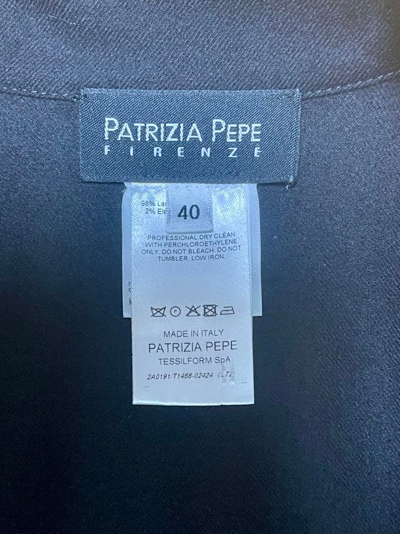 美品　くびれ　ウエスト美形　膝丈　ワンピース　M パトリッツァぺぺ　イタリア製