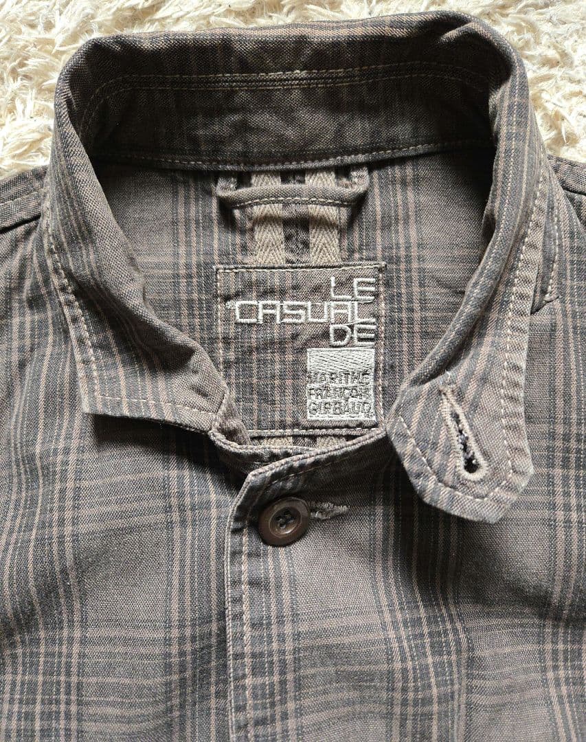 ジャケット・アウター 3way collar checked jacket y2k dark wear