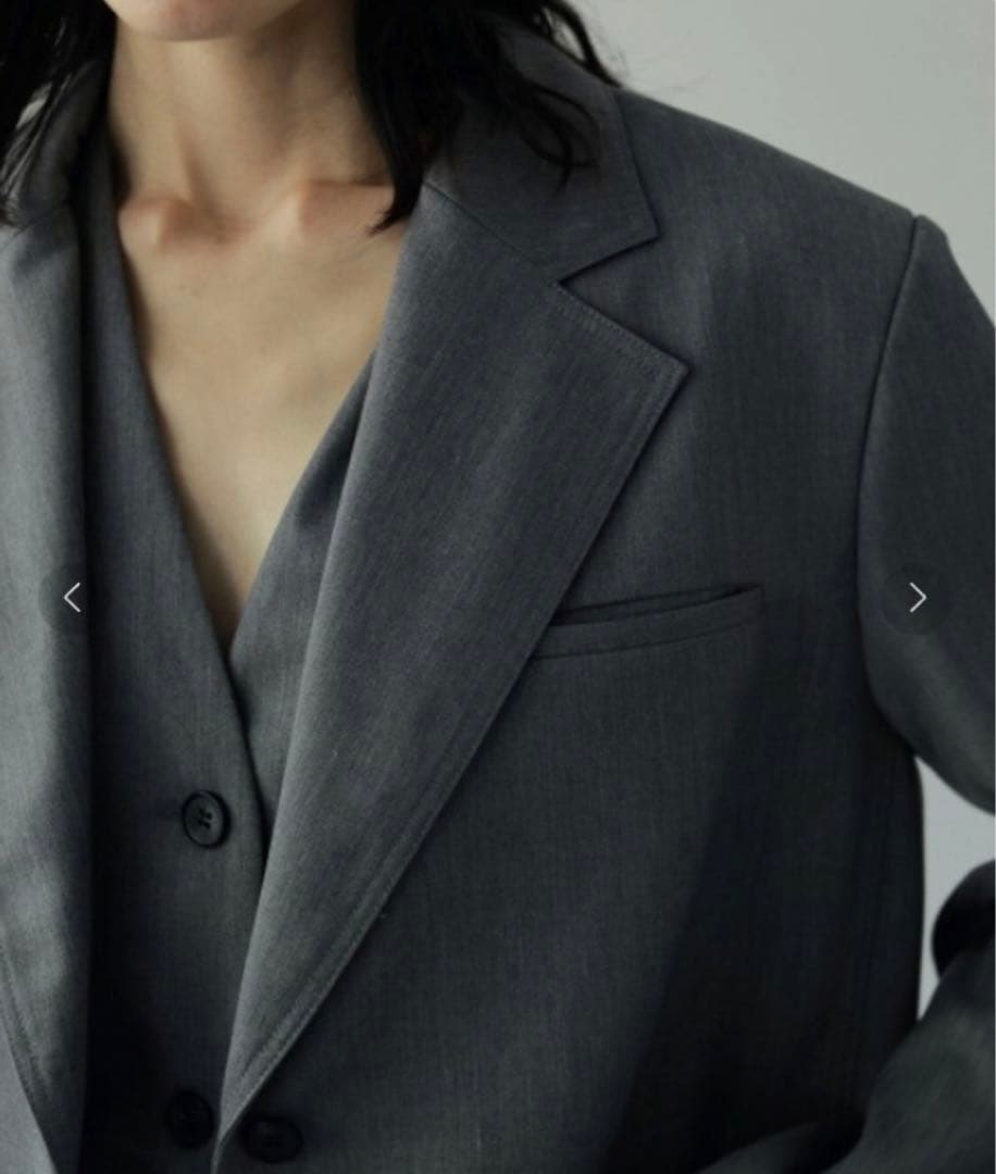【anuke】ツイルオーバージャケット　Twill Over Jacketグレー