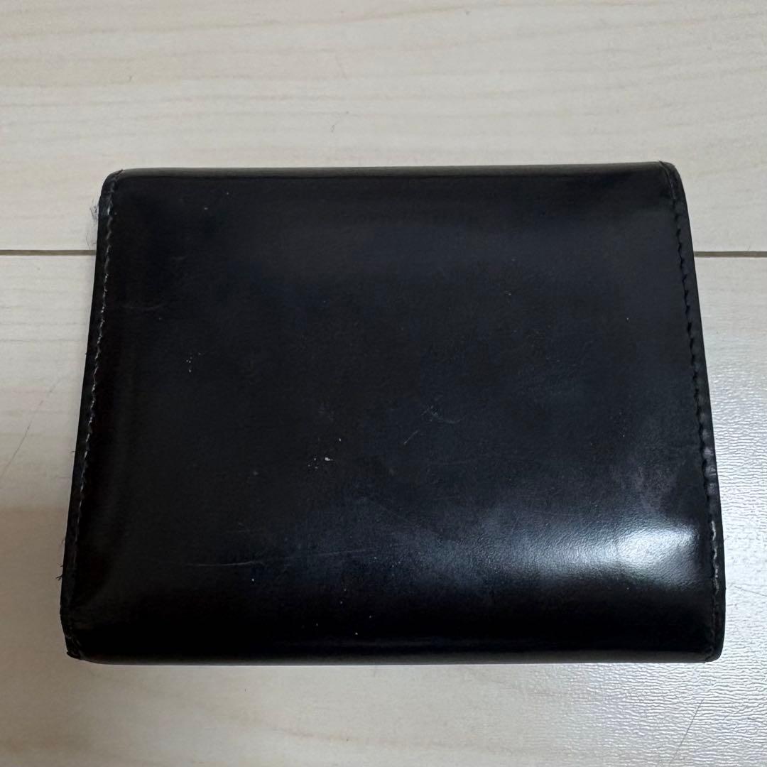 GUCCI ブラックレザー 二つ折り財布 箱付き カード入れ お札入れ