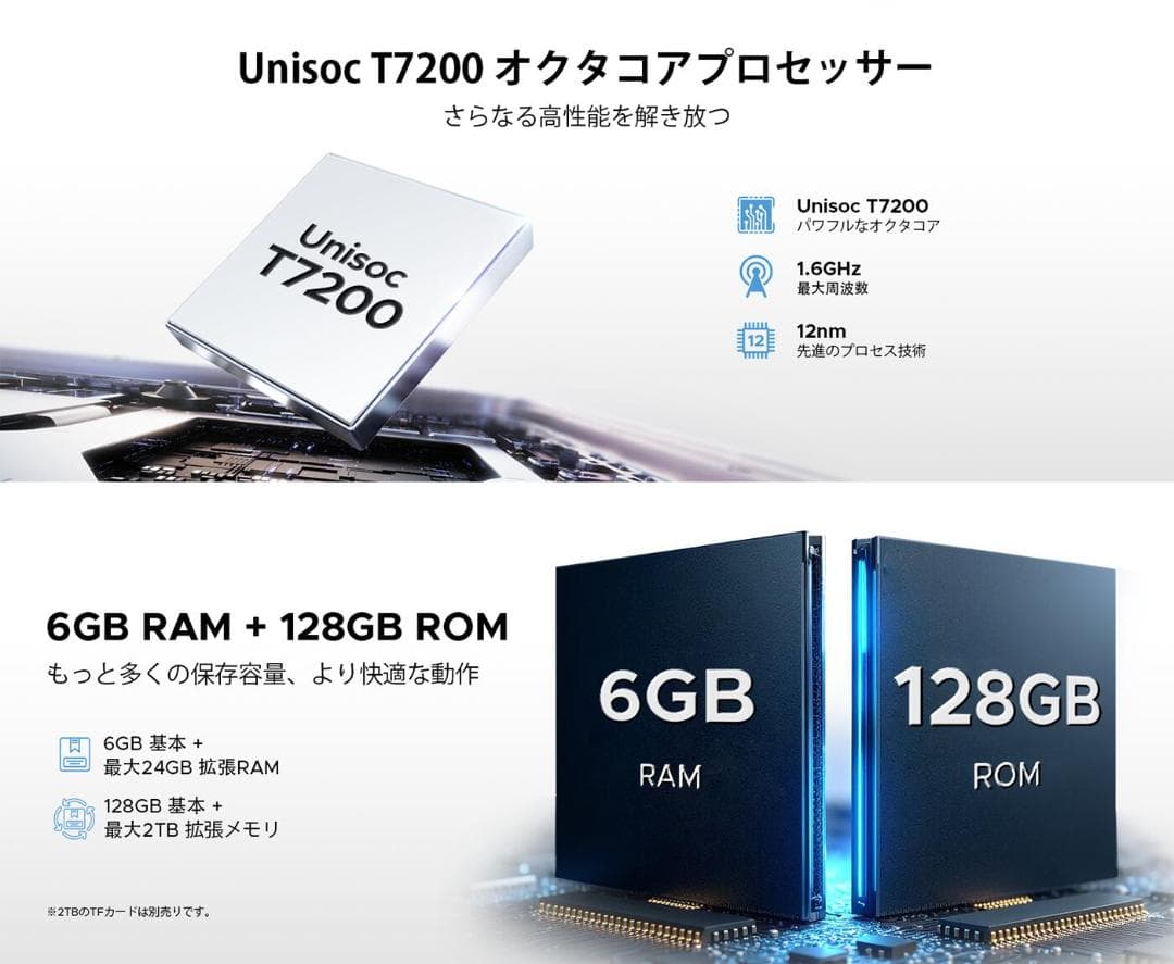 Android15タブレット　11インチ　90Hz 30GB RAM+128GB