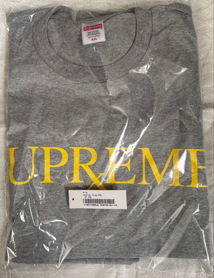 トップス SUPREME RX Tee Heather Grey XXL