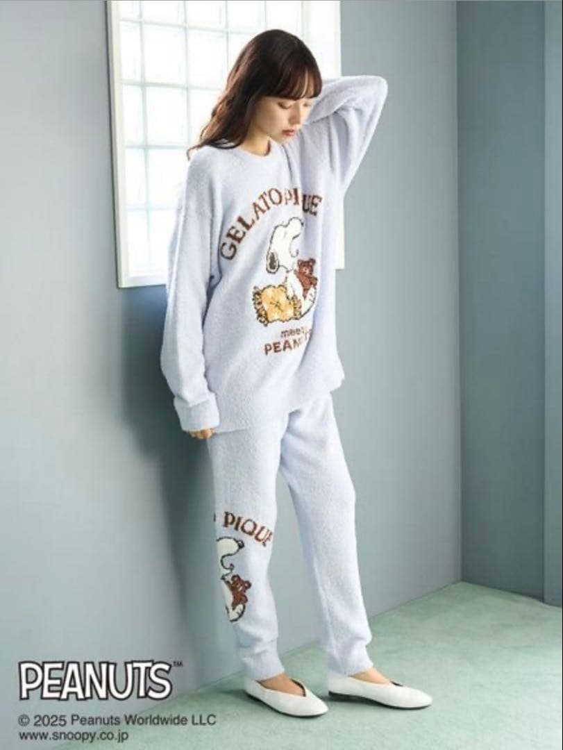【完売品】 ジェラートピケ PEANUTS セットアップ ジェラピケ スヌーピー