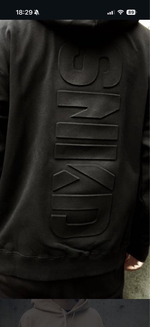 snaked lows SNKD 未開封 黒 パーカー