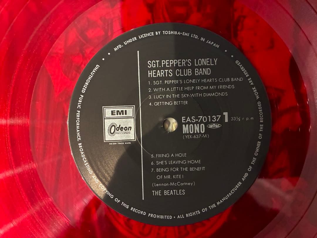 THE BEATLES / SGT PEPPERS LONELY LPレコード