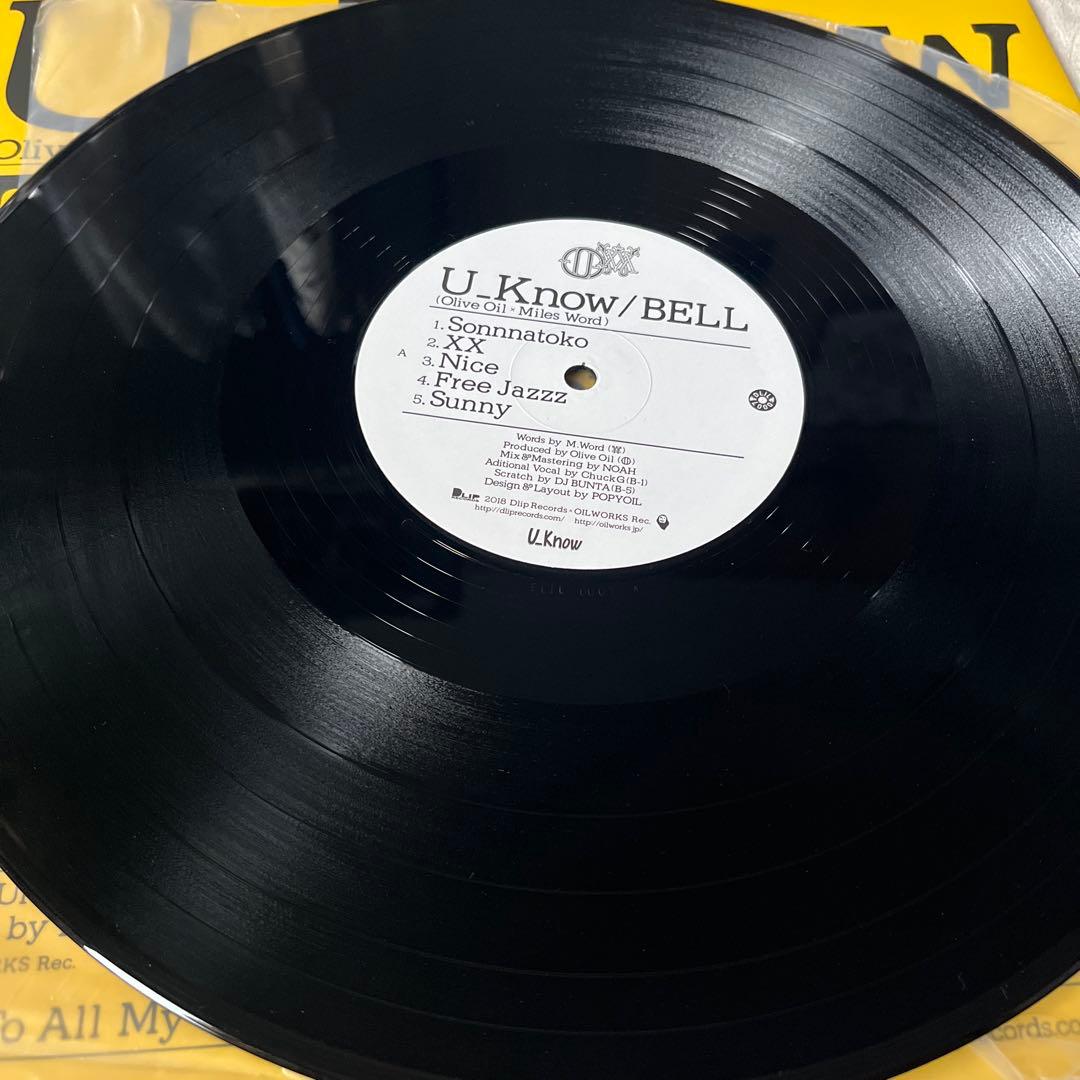 極美品 LP U-Know(OLIVE OIL×MILES WORD)/BELL