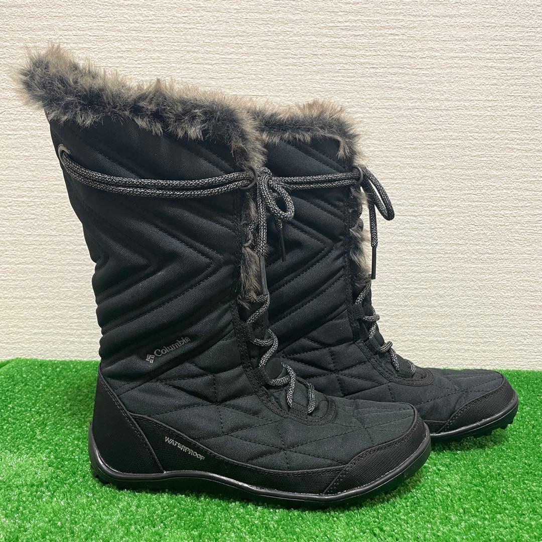 美品　Columbia WATERPROO ファー　キルティング　スノー　ブーツ
