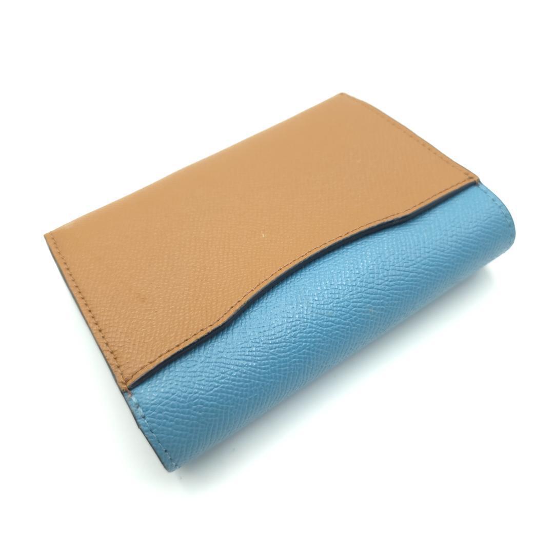 未使用 COACH コーチ 二つ折り財布 ウォレット 80691 ブラウン レザ