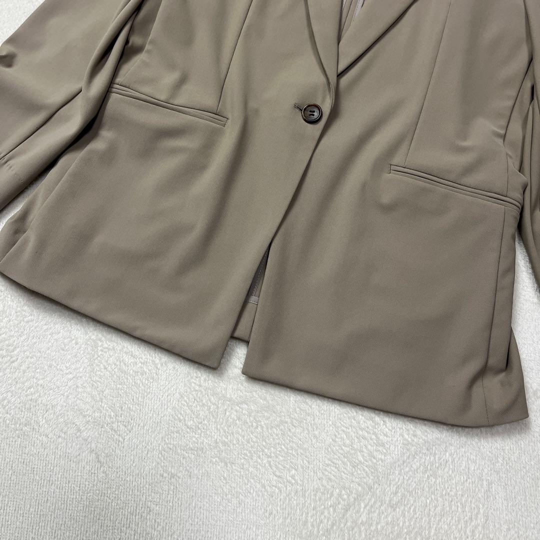 ★未使用品　プラステ　ハイストレッチ　テーラード　ジャケット　洗える　ベージュ