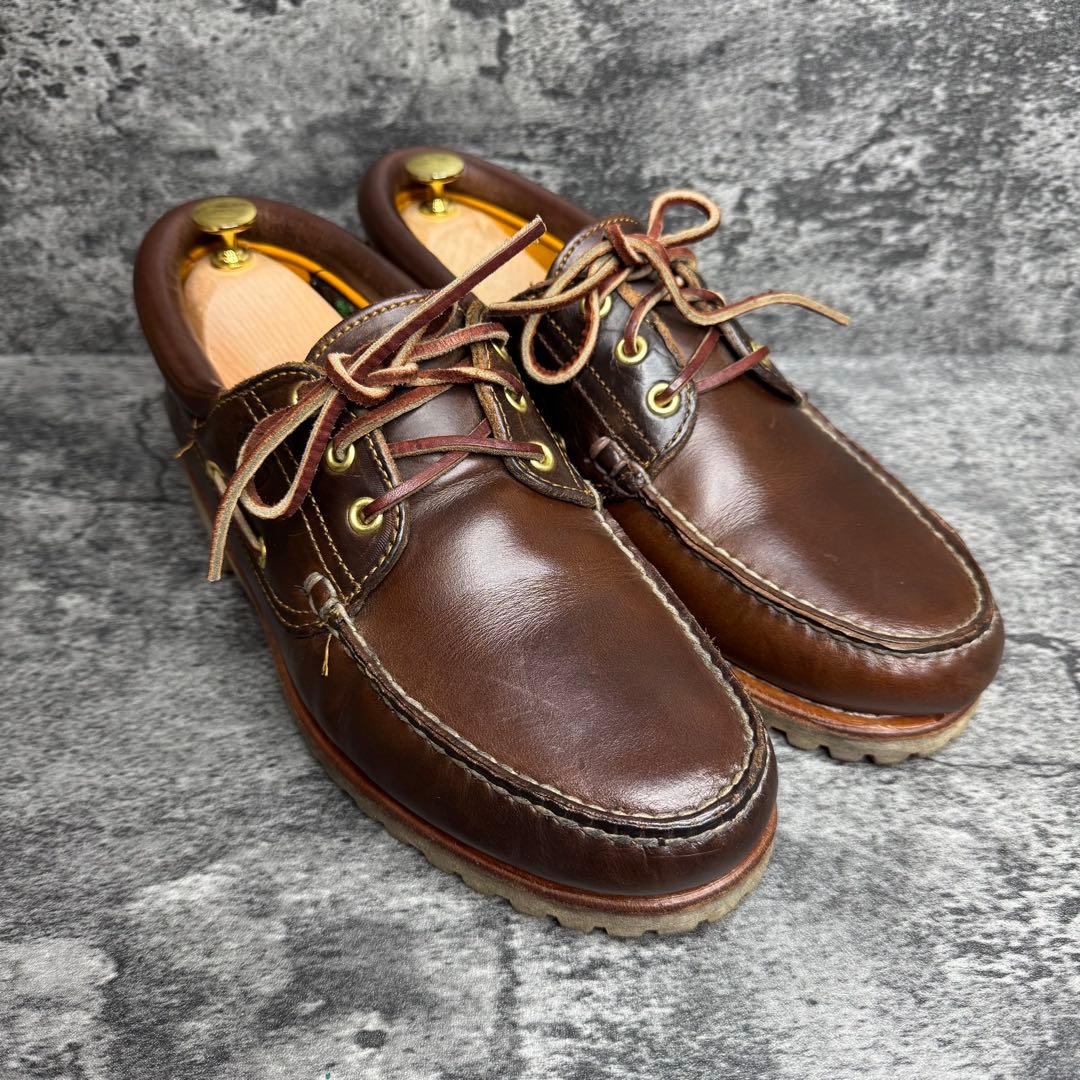 【美品】Timberland デッキシューズ 3Eye 27cm モカシン
