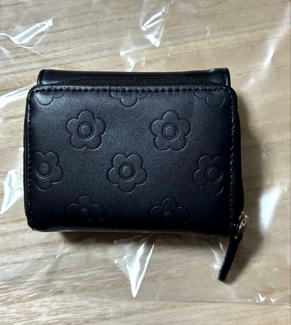 MARY QUANT 三つ折財布 ブラック