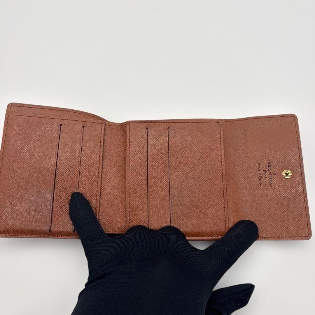 Louis Vuitton モノグラム Wホック 三つ折り財布