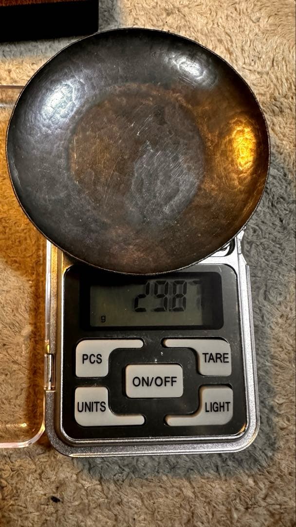 銀製皿 木製ケース付き 29.87g