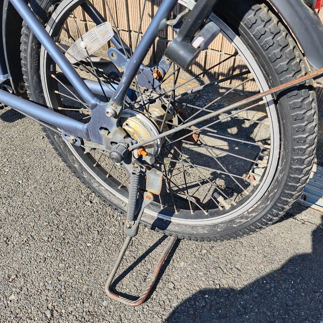 電動アシスト自転車 シティタイプ ブルー 前バスケット付き