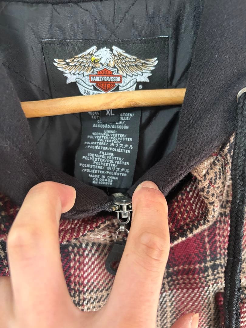 Harley Davidson チェック柄ジャケット ストリート 古着