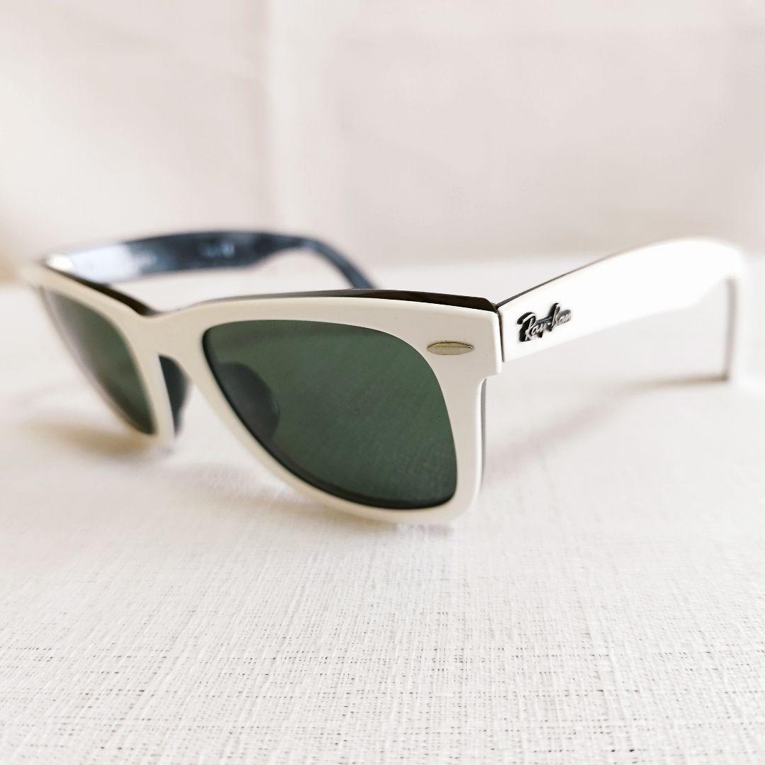 良品✨レイバン　WAYFARER　RB2140 956　サングラス　白　ケース付