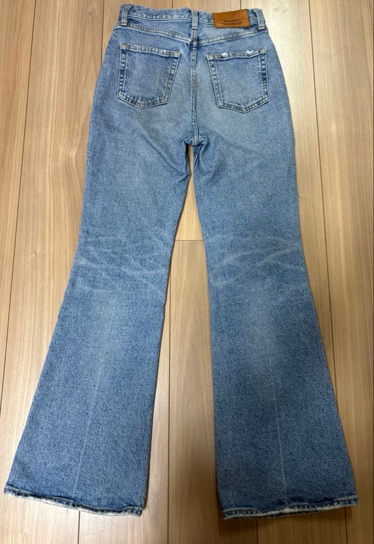 moussy mvsフレアデニムサイズ24 ライトブルー