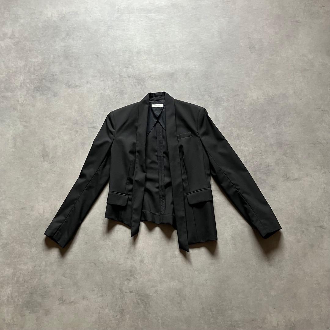 ジャケット・アウター 00s HELMUT LANG asymmetry wool jacket