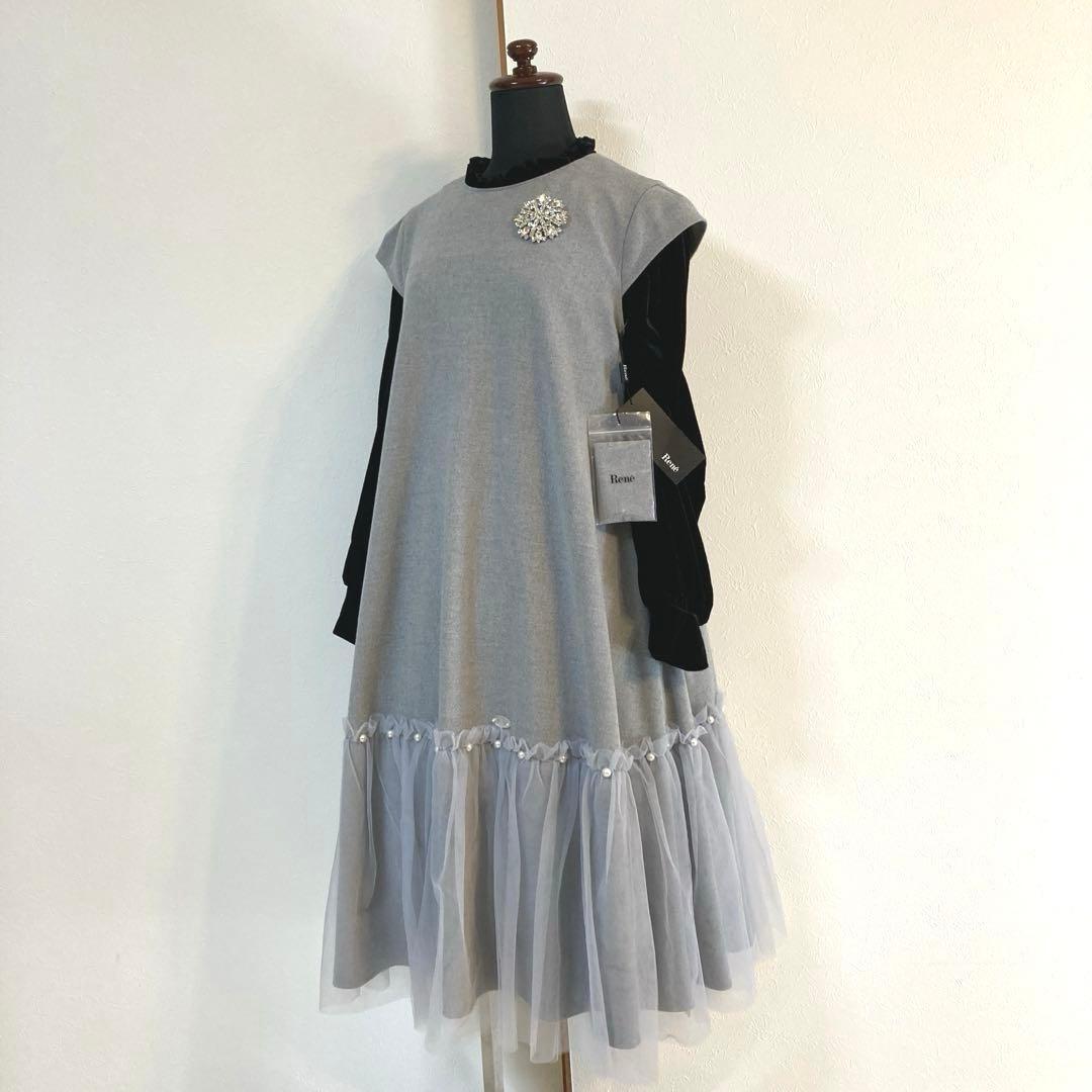 美品♡2点セット(ヒートエフェクトドレス＋パフスリーブブラウス)