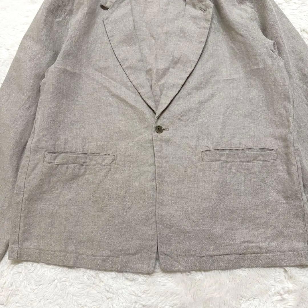 美品 ネストローブコンフェクト ジャケット リネン ナチュラル 炊込み 20SS