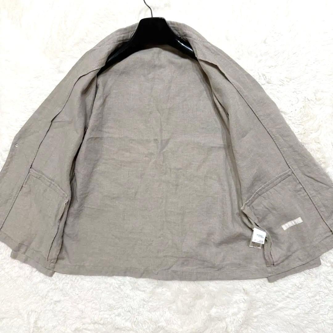 美品 ネストローブコンフェクト ジャケット リネン ナチュラル 炊込み 20SS