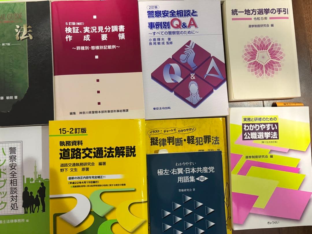 【警察】擬律判断の手引き、捜査実務、実況見分、道路交通法等