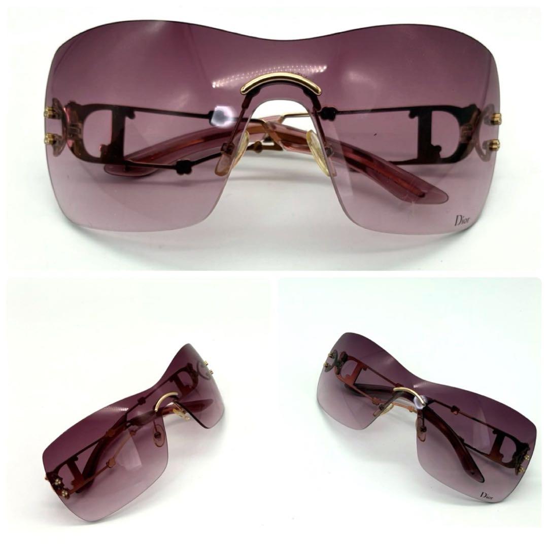 小物 DIOR FLORAL SHIELD SUNGLASSES rim less