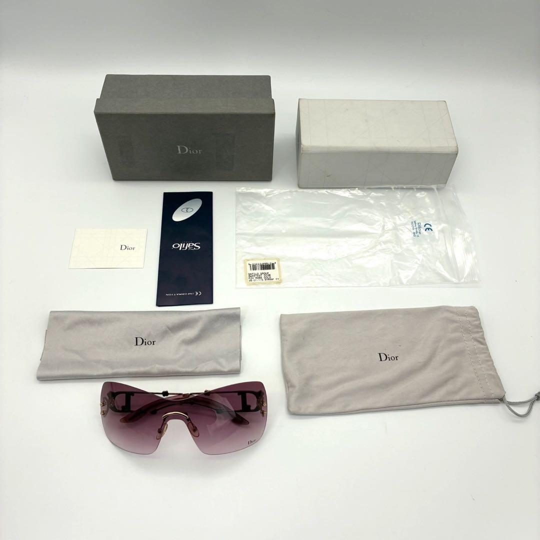 小物 DIOR FLORAL SHIELD SUNGLASSES rim less