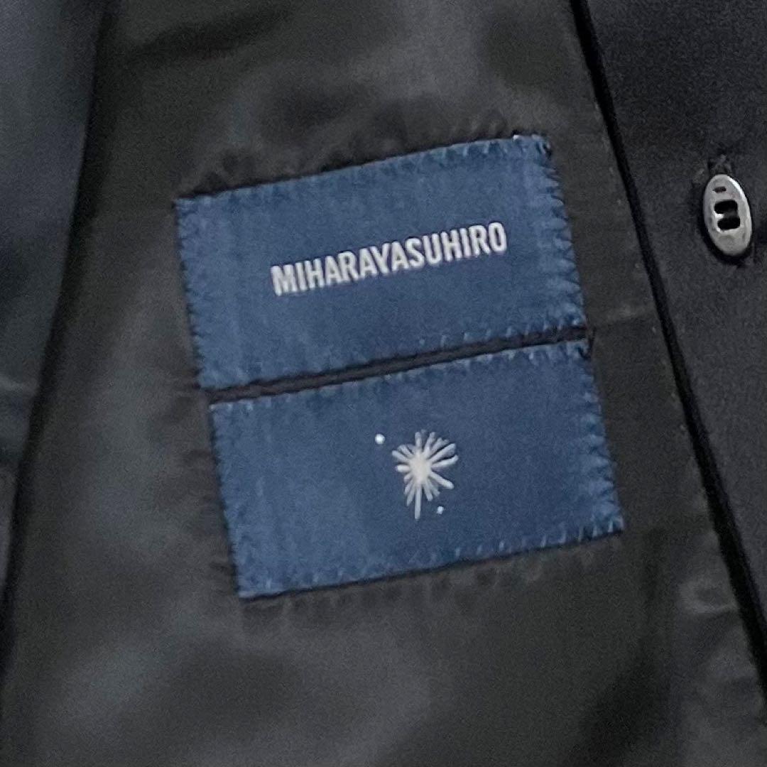 【未使用級】MIHARAYASUHIRO ラペル レイヤード ジャケット シルク